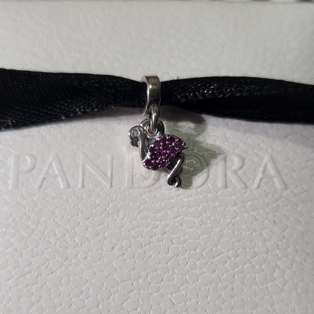 PANDORA MY PINK FLAMINGO  MINI DANGLE